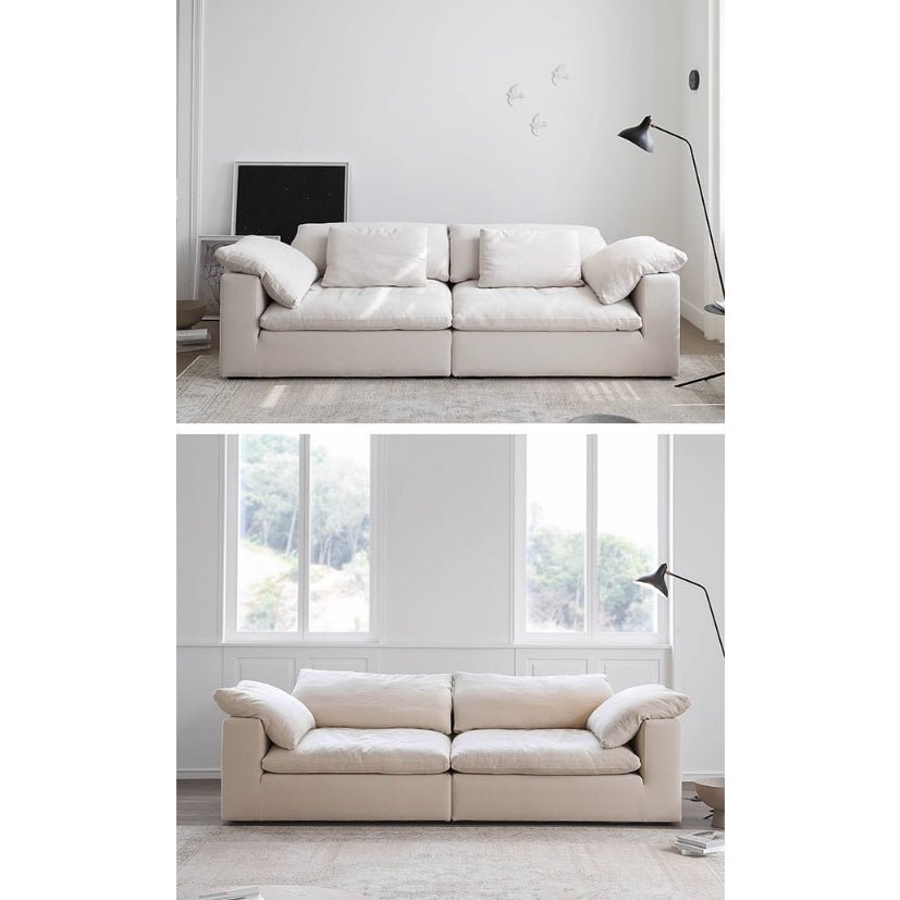 Ransom Two Seater Sofa, Linen - Miola