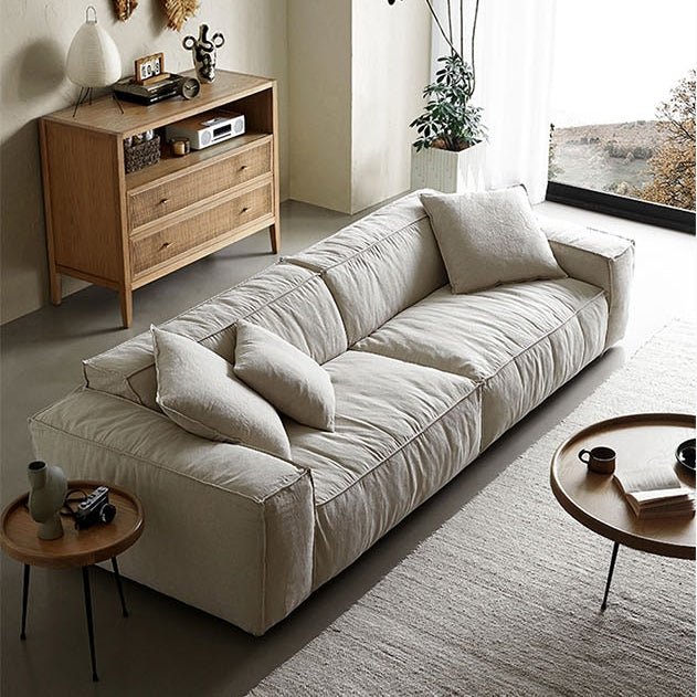 Jerome Three Seater Sofa, Modular Sofa, Cotton Linen - Miola
