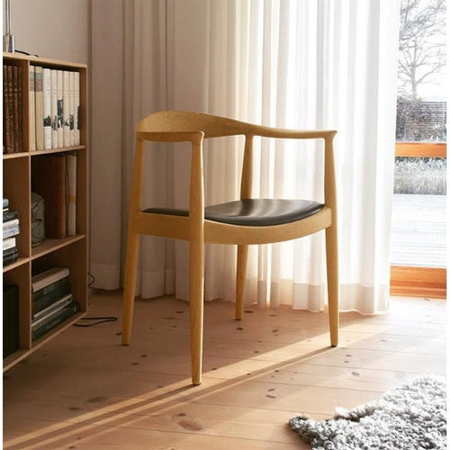 A Set of Classic Kennedy Style Dining Chairs, Oak - Miola