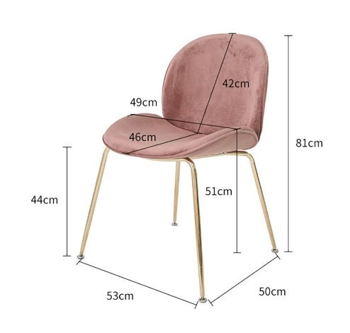 Lule Dining Chair, Velvet - Miola