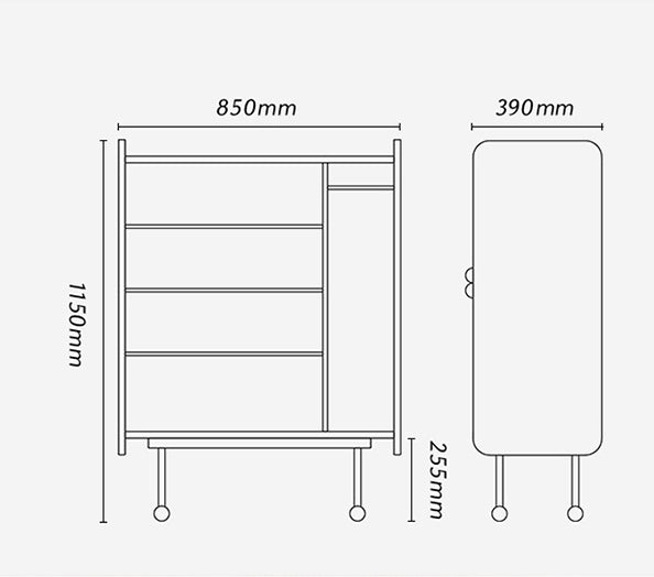 Lipa Sideboard, Small Cabinet, Solid Wood - Miola