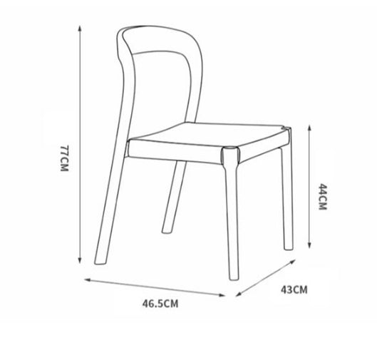 Bonnie Dining Chair, Rattan & Solid Wood - Miola