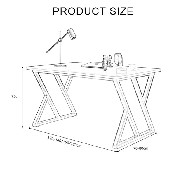 Arbaz Office Desk, Sintered Stone - Miola