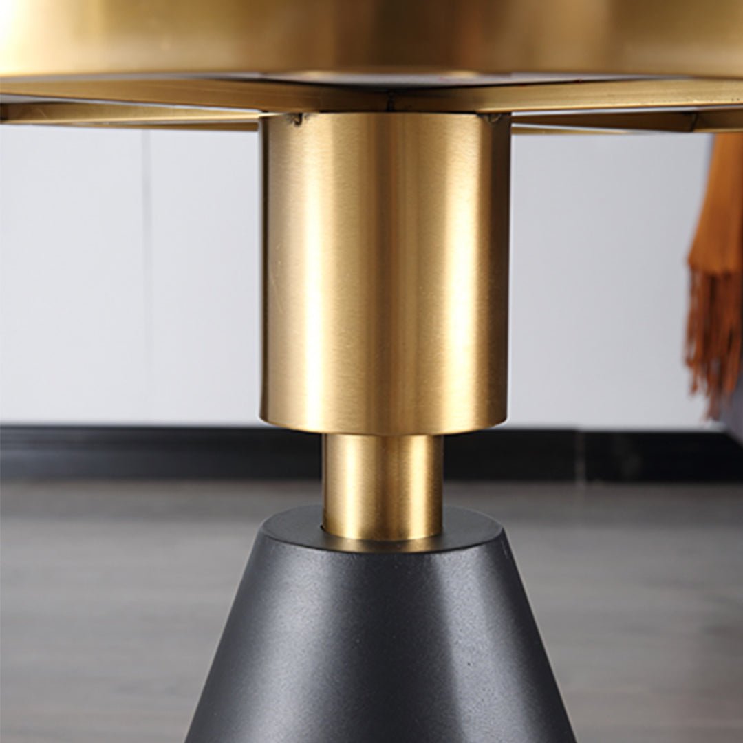Modern Side Table with Marble Top and Metal Base - Miola