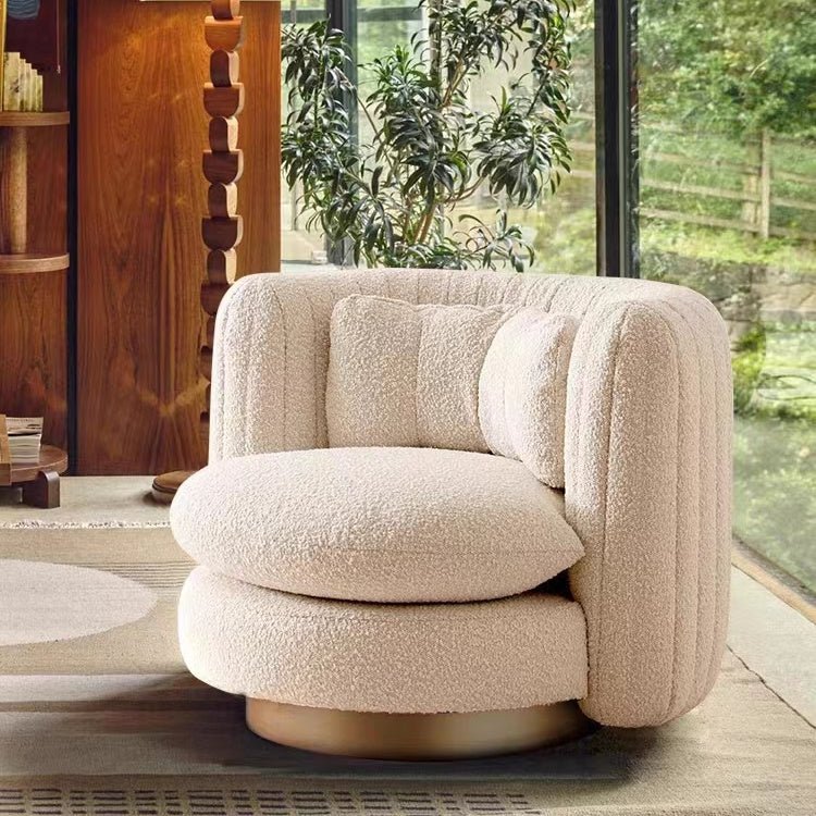 Nova Swivel Armchair, Boucle - Miola