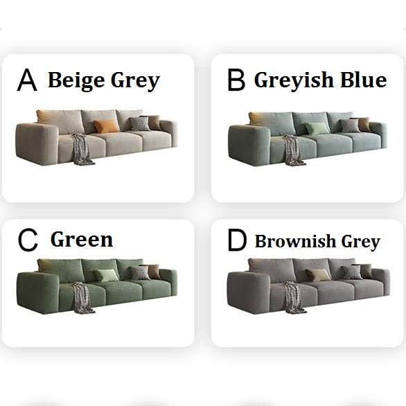 Lionel Two Seater Sofa, Linen - Miola