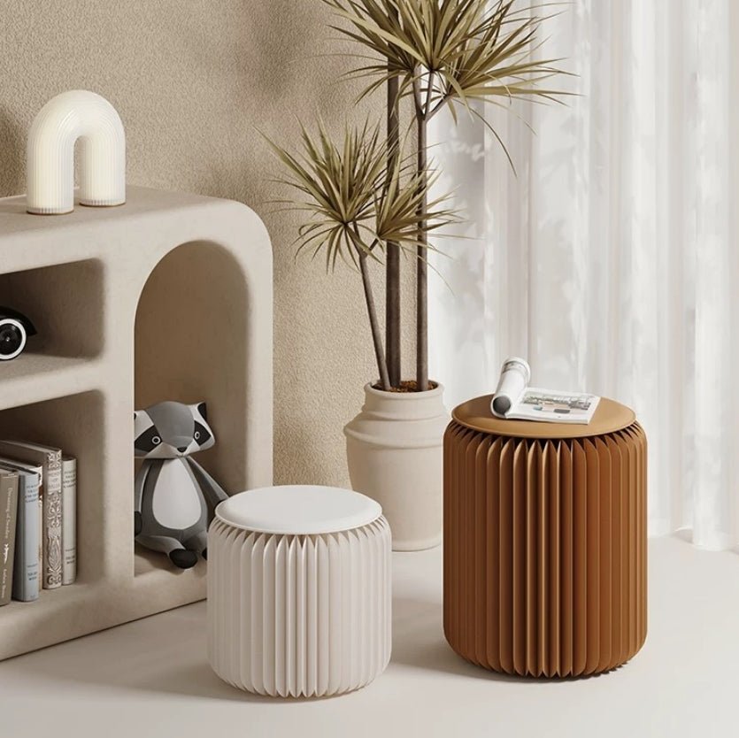 Accordion Classic Stool, Kraft Paper - Miola