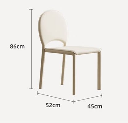 Yedda Dining Chair, Cream - Miola
