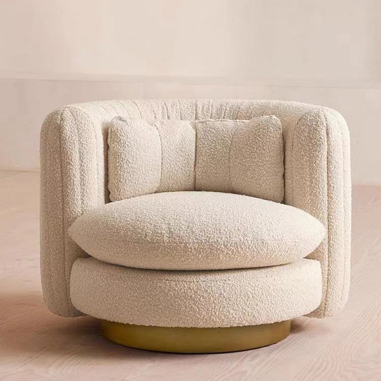 Nova Swivel Armchair, Boucle - Miola