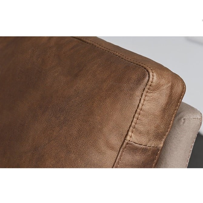 Luna Three Seaters Sofa, Three Seater Corner Sofa, Real Leather - Miola