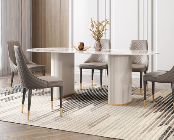 Costanza Matching Dining Chairs, Grey - Miola