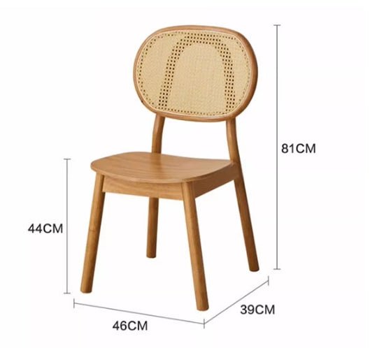 Fanny Dining Chair, Rattan - Miola