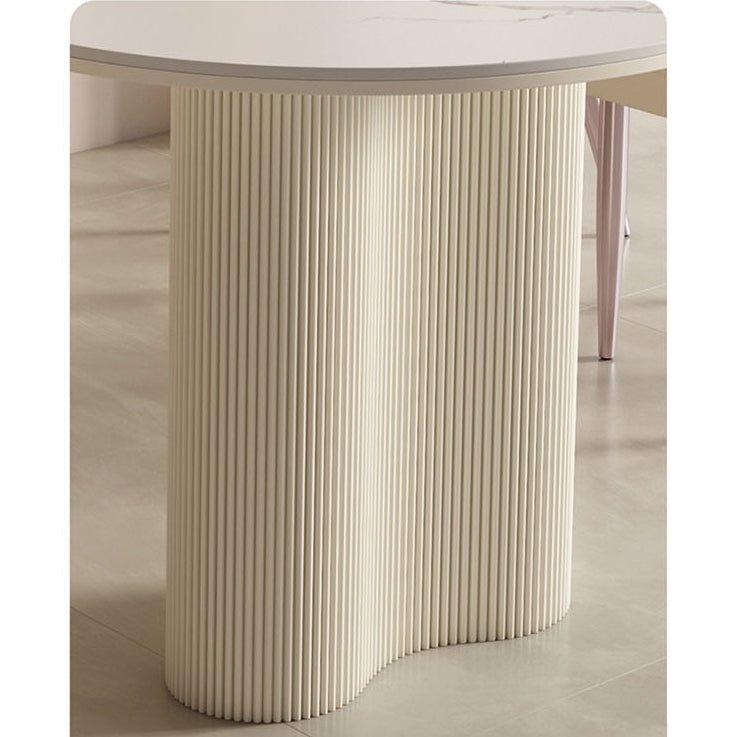 Peru Oval Dining Table, White - Miola