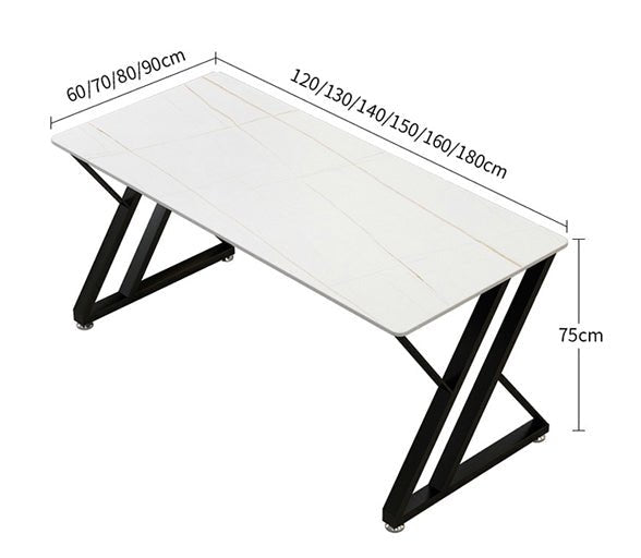 Simone Office Desk, Sintered Stone - Miola