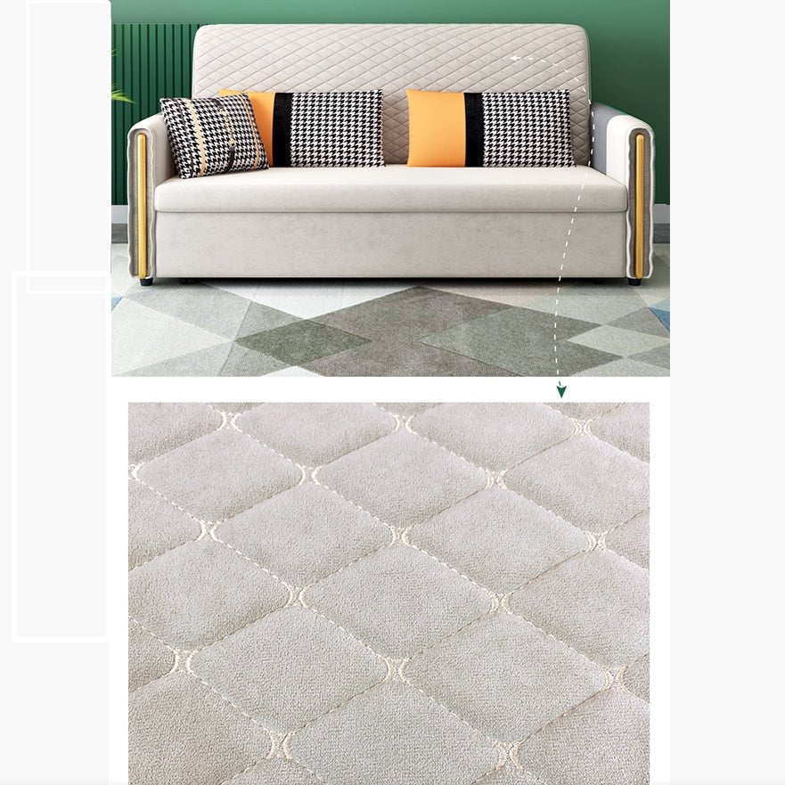 Imelde Two Seater Sofa Bed, Linen - Miola