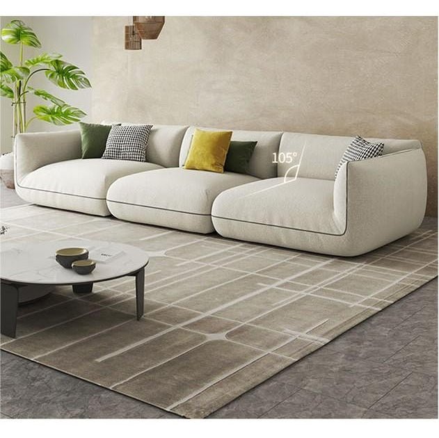 TOFU Agnes Three Seater Sofa, Modular Sofa, Suede - Miola