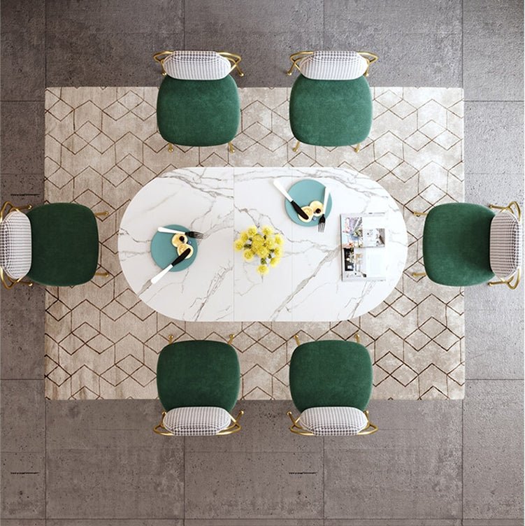 COSCO Modern Folding Dining Table, Green & Grey - Miola