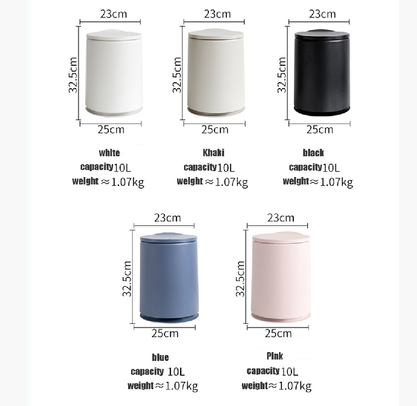 Nordic Touch Top Rubbish Bin, Three Sizes Available - Miola