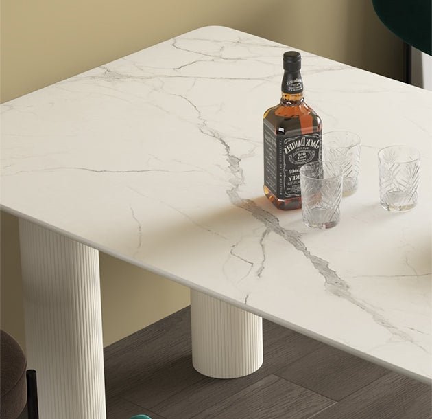 La Plainville Dining Table, White - Miola