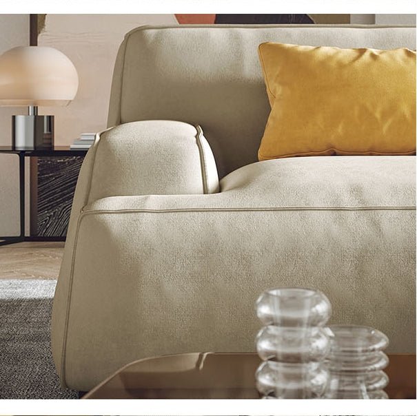 Isaac Two Seater Sofa, Leathaire - Miola