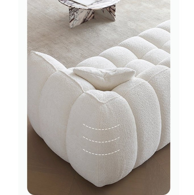 Oxley Pumpkin Single Seater Sofa, Armchair, White - Miola