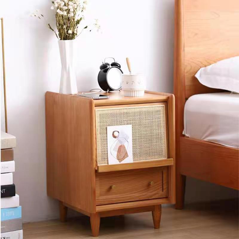 Radiogram Bedside Table, Walnut - Miola
