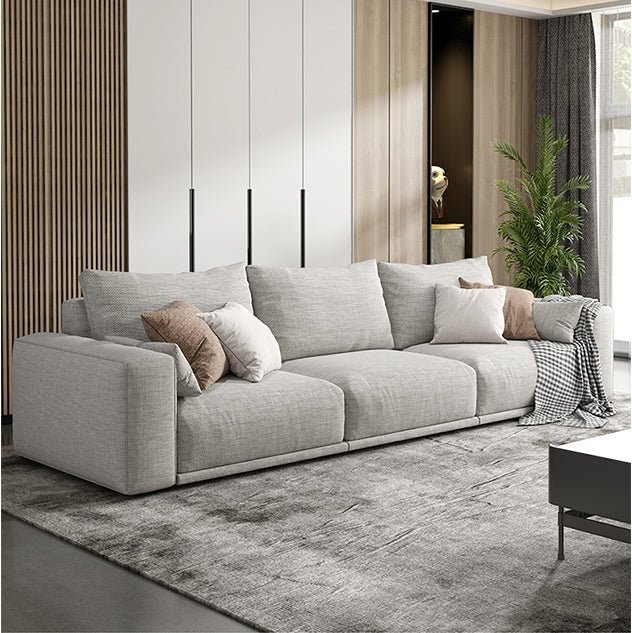 Frances Three Seater Corner, Four Seater Corner Sofa, Cotton Linen - Miola
