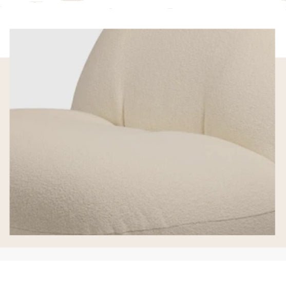 Gubi Pacha Swivel Accent Chair, Boucle With Gold Base - Miola