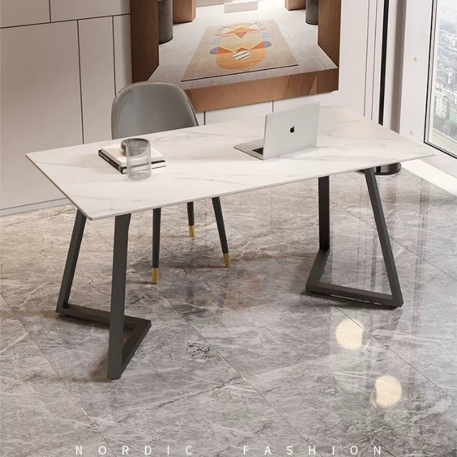 Sierra Office Desk, Sintered Stone - Miola