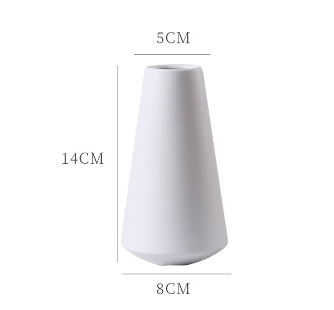 Ceramic Vase, Black/ White - Miola
