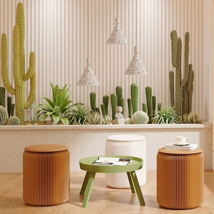 Accordion Classic Stool, Kraft Paper - Miola
