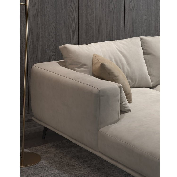 NR23 Four Seater Corner Sofa, Leathaire - Miola