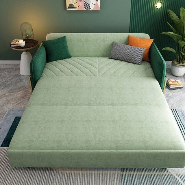 Aditi Two Seater Sofa Bed, Green - Miola
