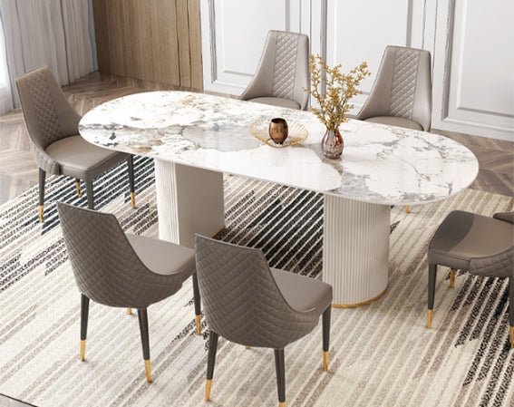 Costanza Matching Dining Chairs, Grey - Miola