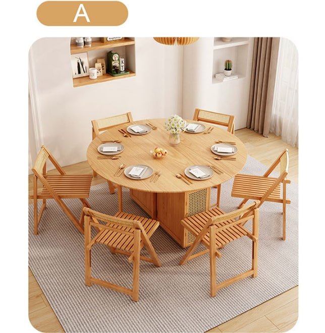 Ainsley Folding Extendable Dining Table, Wood - Miola