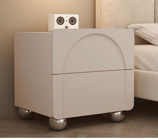 Niomi Bedside Table, Cream - Miola
