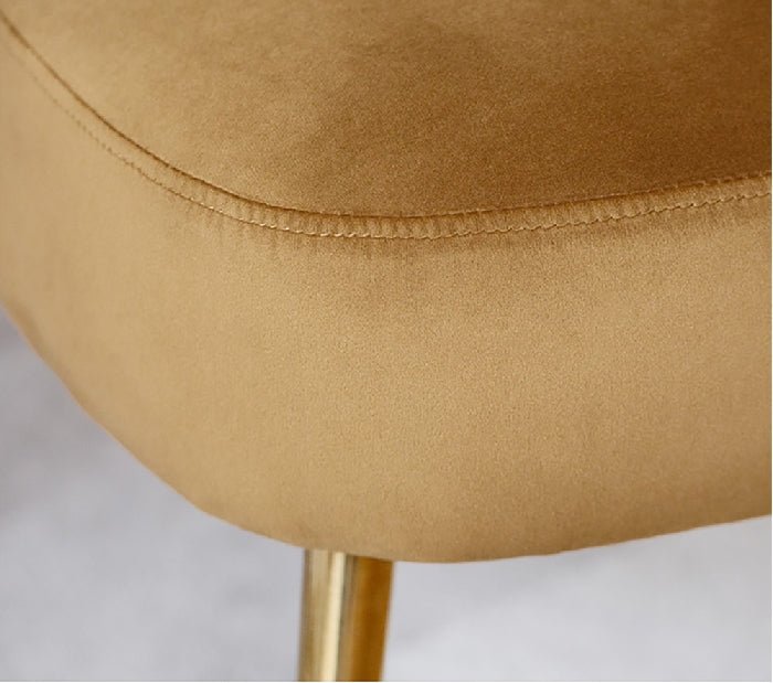 Dwight Dining Chair, Gold Frame - Miola