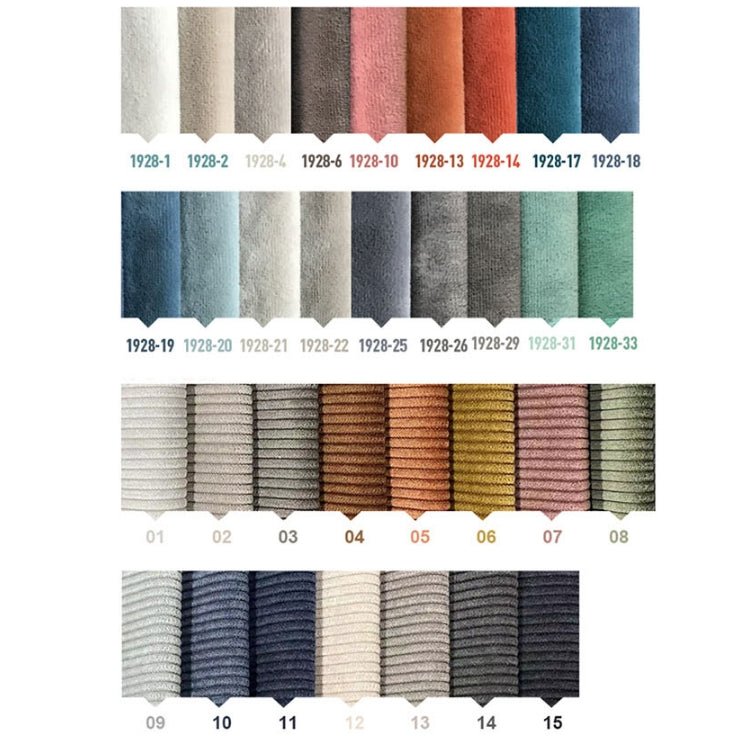 Arabella Module Sofa, Two Seater Sofa, Three Seater Sofa, Four Seater, Corduroy Fabric - Miola