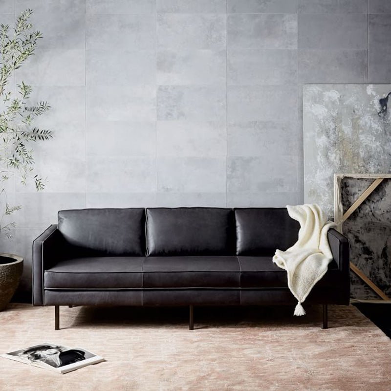 Barbican Two Seater, Three Seater Sofa, Real Leather - Miola