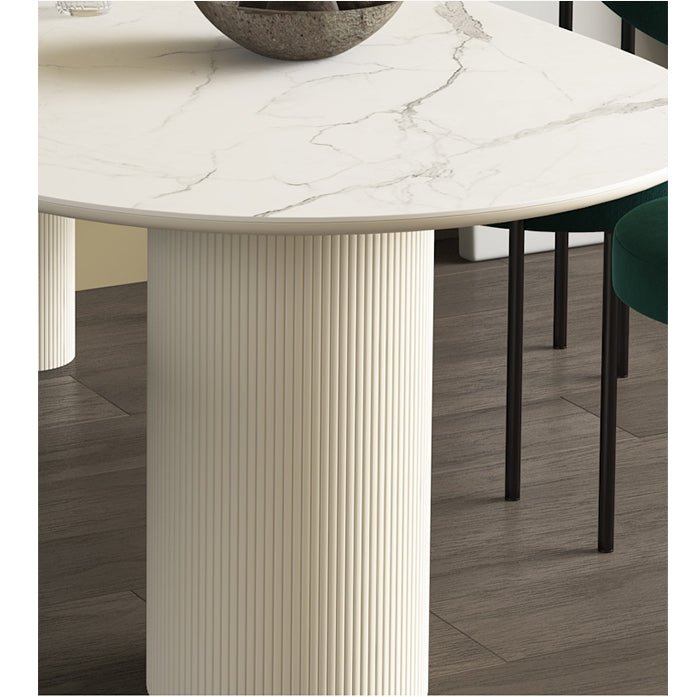 La Plainville Dining Table, White - Miola