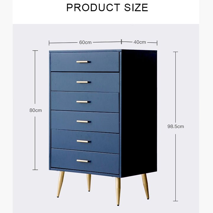 Odie Chests Of Drawers, Blue - Miola