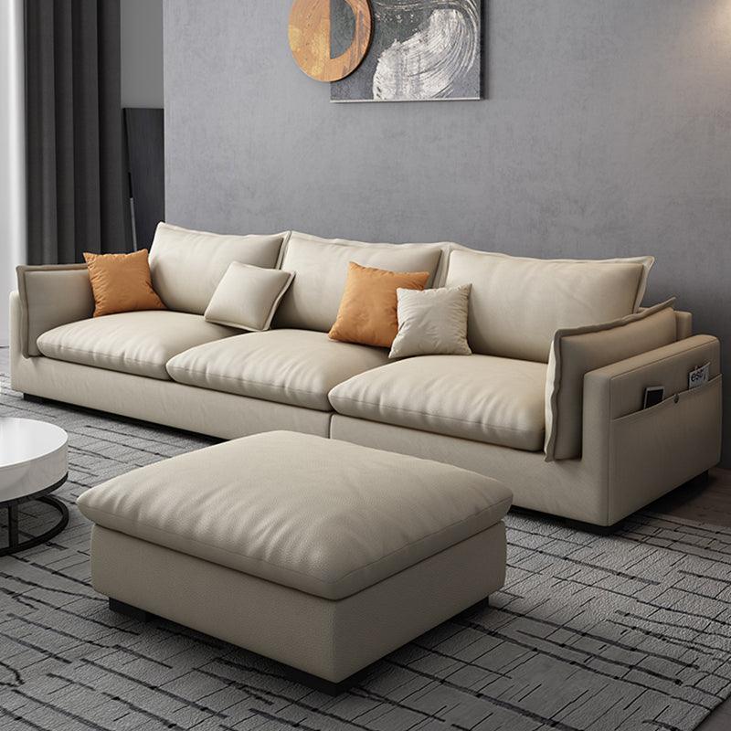 G918 Amos Three Seater Sofa Corner, Leathaire - Miola