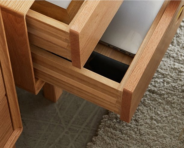 Haygashen Rattan TV Stand, Oak - Miola