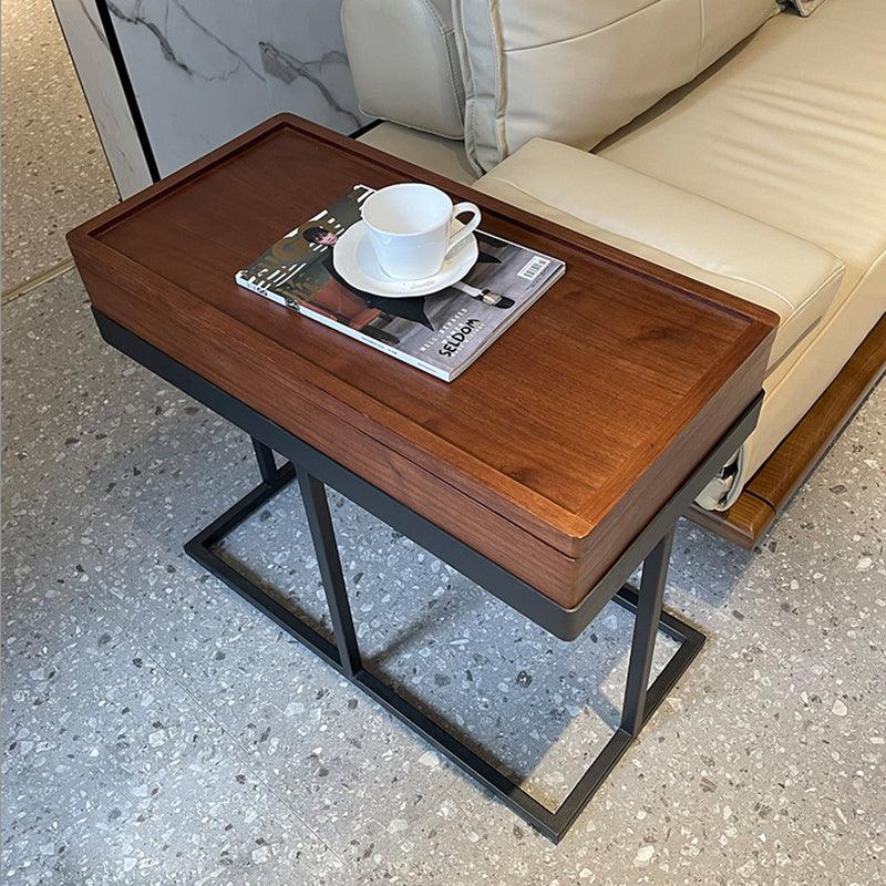 Hay Storage Side Table, Walnut - Miola