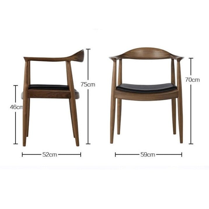 A Set of Classic Kennedy Style Dining Chairs, Oak - Miola