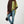Load image into Gallery viewer, High Neck Half Brown &amp; Green Block Colour Jumper Top
