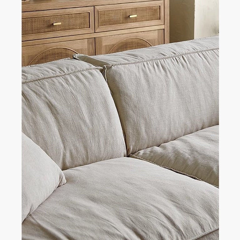 Jerome Three Seater Sofa, Modular Sofa, Cotton Linen - Miola