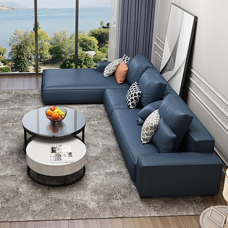 Nevaeh Three Seater Corner Sofa, Leathaire - Miola
