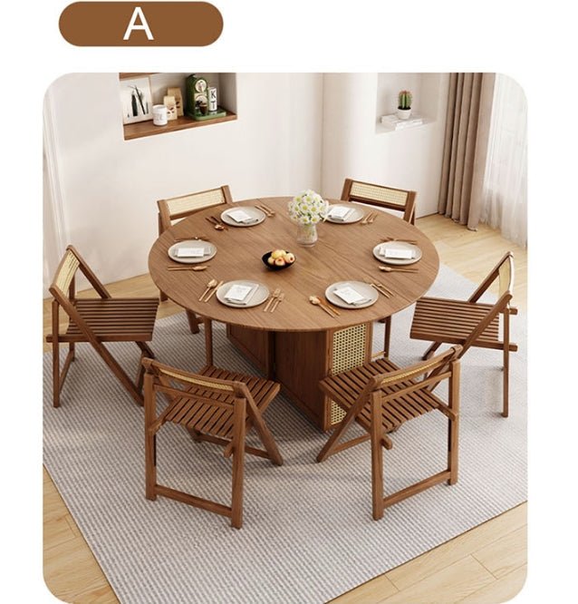 Ainsley Folding Extendable Dining Table, Wood - Miola