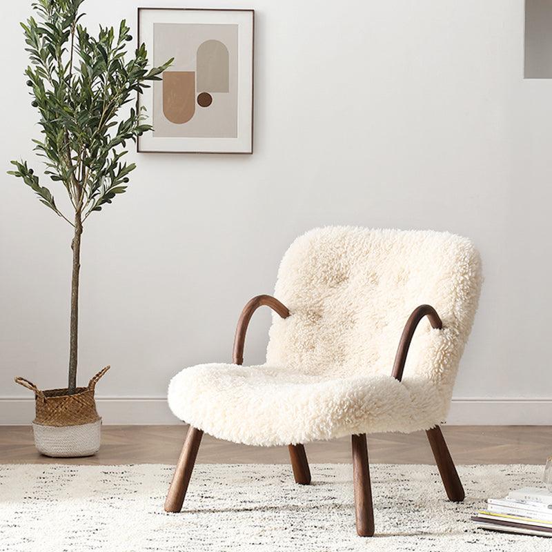 Philip Arc Armchair And Ottoman, Boucle - Miola